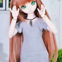 タイトワンピースの型紙【40cmソフビ】　Tight dress PDF Sewing Pattern for 40cm dolls (1/4 scale)