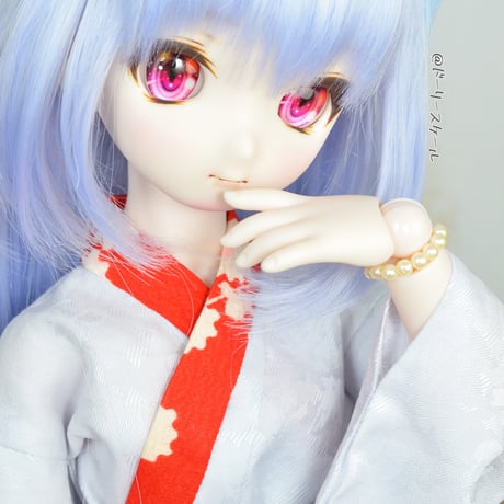 長じゅばんの型紙【40,45cmソフビ】　Long undergarment PDF Sewing Pattern for 40 & 45cm dolls (1/4 scale)