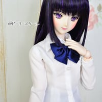 Yシャツの型紙【58cmソフビM】　Dress shirt PDF Sewing Pattern for 58cm M  dolls (1/3 scale)