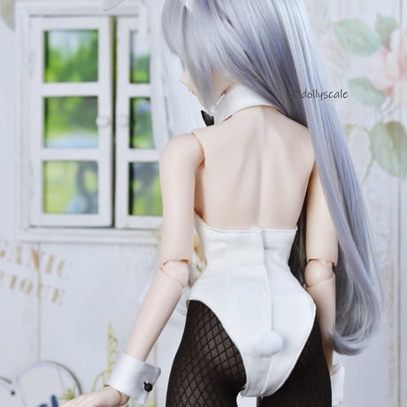 バニースーツの型紙【58cmソフビM】　Bunny suit PDF Sewing Pattern for 58cm M dolls (1/3 scale)