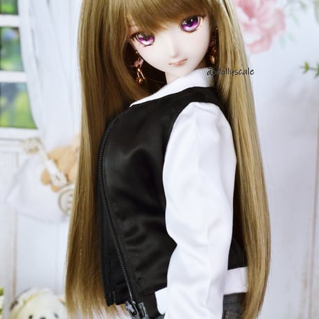 フライトジャケットの型紙【58cmソフビ】　Flight jacket PDF Sewing Pattern for 58cm dolls (1/3 scale)
