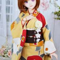 着物フルセット【58cmソフビ】　Complete kimono Set PDF Sewing Pattern for 58cm dolls (1/3 scale)