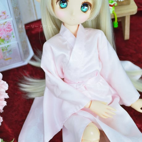 長じゅばんの型紙【40,45cmソフビ】　Long undergarment PDF Sewing Pattern for 40 & 45cm dolls (1/4 scale)