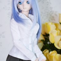 Yシャツの型紙【58cmソフビL,LL】　Dress shirt PDF Sewing Pattern for 58cm L & LL dolls (1/3 scale)