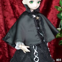 スタンドカラーケープの型紙　Stand collar cape PDF Sewing Pattern for 40~58cm dolls (1/4 & small 1/3 & 1/3 scale)