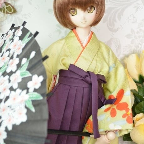 女袴の型紙【58cmソフビ】　Women's hakama PDF Sewing Pattern for 58cm dolls (1/3 scale)