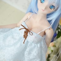 ハイウエストキャミワンピの型紙【58cmM,L】High-Waist Camisole Dress PDF Sewing Pattern for 58cm M & L dolls (1/3 scale