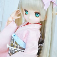 総裏地着物(袷着物)の型紙【45cmソフビ】　Fully lined kimono PDF Sewing Pattern for 45cm dolls (1/4 scale)