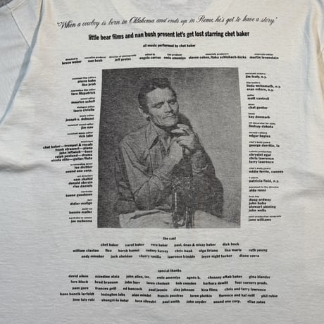 BRUCE WEBER "LETS GET LOST STARRING CHET BAKER" FRUIT OF THE LOOM X-LARGE 2073
