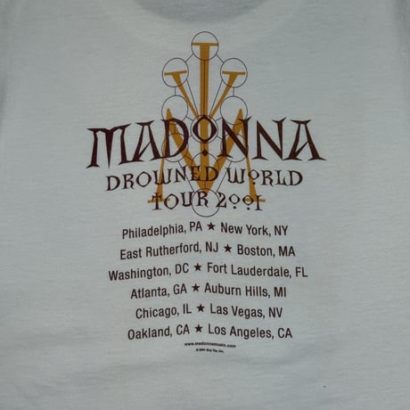 MADONNNA " DROWNED WORLD TOUR2001" ALL SPORT LARGE 1623