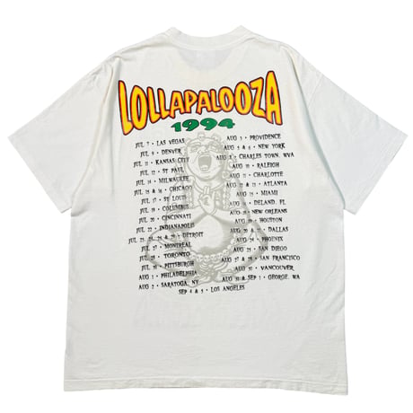LOLLAPALOOZA" 1994" SOFTEE X-LARGE 1432