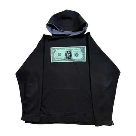 NIRVANA "KURT COBAIN DOLLAR BILL " HOODIE FITS LIKE X-LARGE 1902