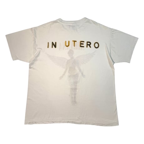 NIRVANA "IN UTERO"  1993 BACK STAGE PASS HANES X-LARGE 1268