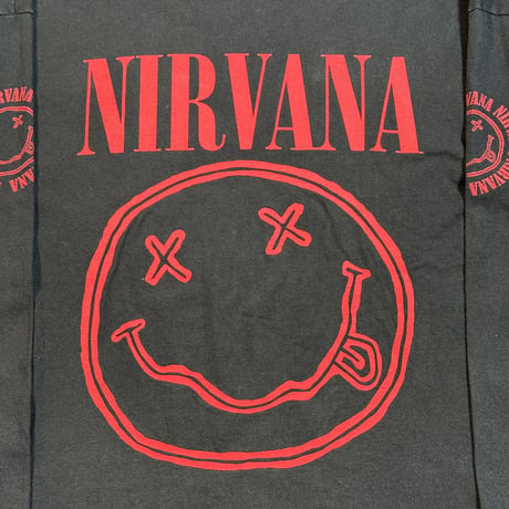 NIRVANA "SMILE RED" LS SCREENSTARS X-LARGE 2247