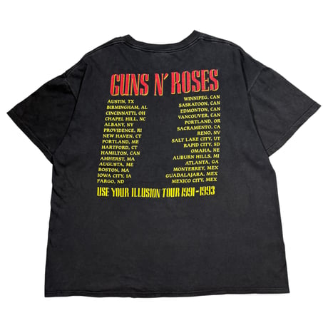 GUNS N' ROSES "USE YOUR ILLUSION TOUR 1991-1993" BROCKUM X-LARGE 1687