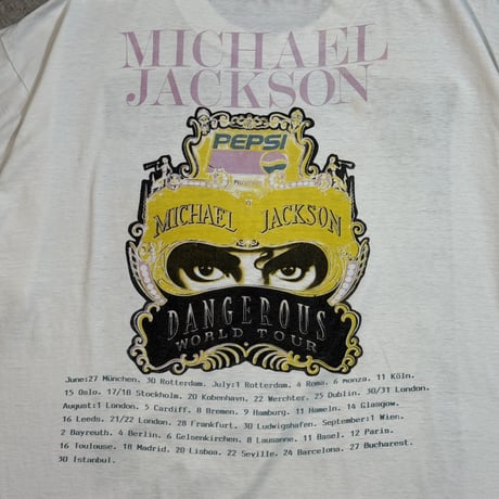 MICHAEL JACKSON "DANGEROUS WORLD TOUR "  XX-LARGE 1989