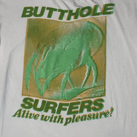 BUTTHOLE SURFERS "ALIVE WITH PLEASURE!" FITS LIKE LARGE 1972