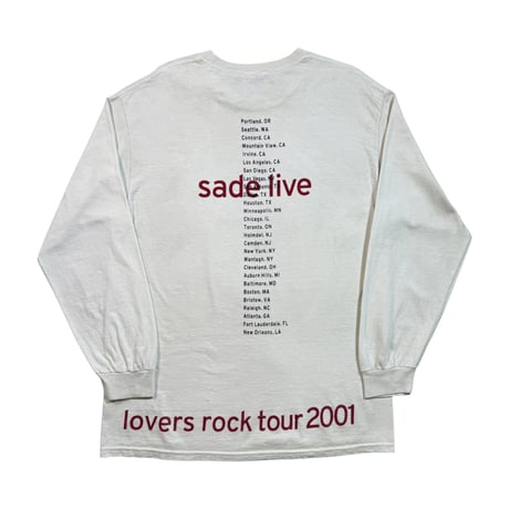 SADE "LOVERS ROCK TOUR 2001" LS FITS LIKE X-LARGE 2153