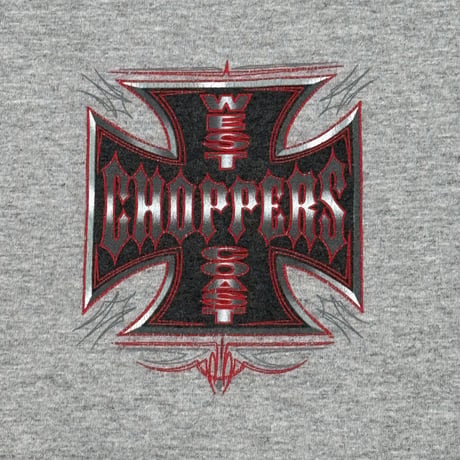 WEST COAST CHOPPERS "BRAND LOGO GRAY" JESSE WHO? FITS LIKE LARGE 1434