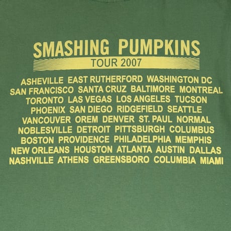THE SMASHING PUMPKINS "TOUR 2007" ANVIL LARGE 1235