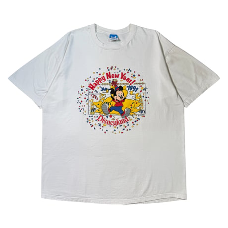 DISNEY "DISNEYLAND HAPPY NEW YEAR 1991" DISNEY TAG FITS LIKE X-LARGE 1963