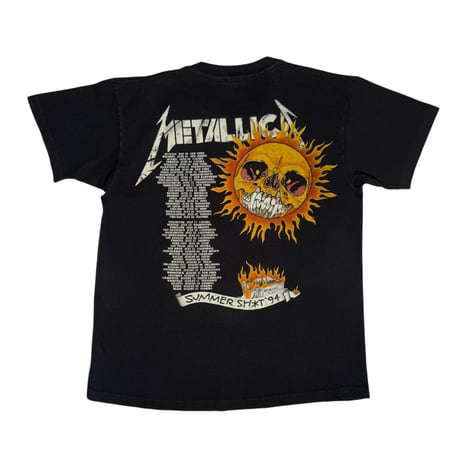 METALLICA "PUSHEAD SIDE FLAME SKULL" anvil X-LARGE メタリカ 848