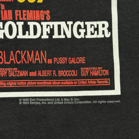 JAMES BOND "GOLD FINGER" ALLSPRT X-LARGE 1700