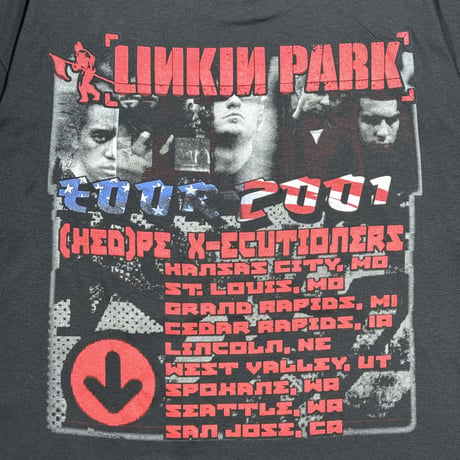 LINKIN PARK "HYBRID THEORY TOUR 2001" FRUIT OF THE LOOM X-LARGE 1696