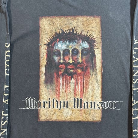MARILYN MANSON "AGAINST ALL GODS BELIEVER" LS FITS LIKE X-LARGE 2144