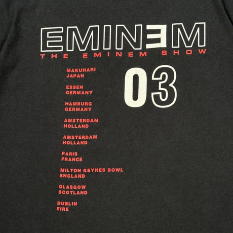 EMINEM "THE EMINEM SHOW 03" FRUIT OF THE LOOM LARGE 1364