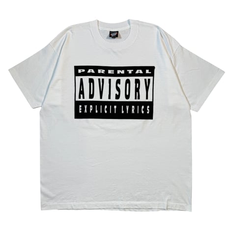 PARENTAL ADVISORY "WARNING" SCREEN STARS XX-LARGE 1764
