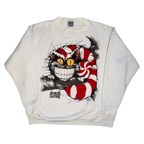 ALICE IN WONDER "CHESHIRE CAT" SWEATSHIRT ONEITA X-LARGE 1173