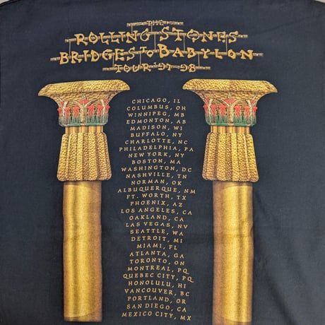 THE ROLLING STONES "BRIDGES TO BABYLON TOUR 97-98 " ANVIL X-LARGE 613