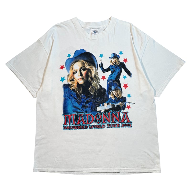 ヴィンテージ 2001 マドンナ　world tour Tシャツ L Madonna vintage t shirt Drowned World 2001 Tour Era Music 2000's