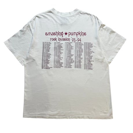 THE SMASHING PUMPKINS "ROCK INVASION 1993-1994" GIANT BY TEEJAYS X-LARGE 1676
