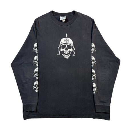 WEST COAST CHOPPERS "SKULL WITH HELMET" LS WCC TAG X-LARGE 2078