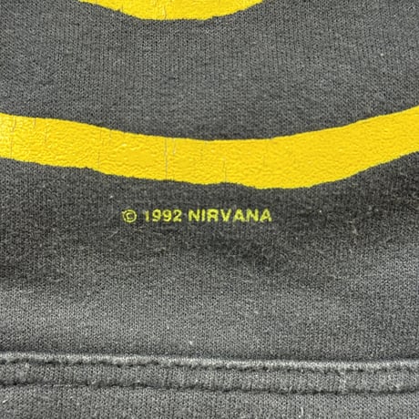 NIRVANA "SMILE" HOODIE GILDAN LARGE 1745