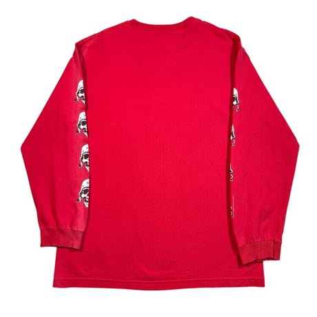 WEST COAST CHOPPERS "SKULL HERMET RED"  LS WCC TAG LARGE2607