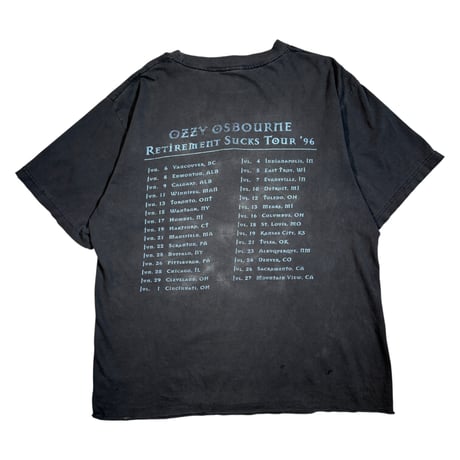 OZZY OSBOURNE "RETIREMENT SUCKS TOUR 1996" LARGE 1856