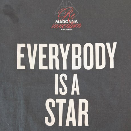 MADONNA EVERYBODY IS A STAR "WORLD TOUR 2004" ANVIL X-LARGE マドンナ 734