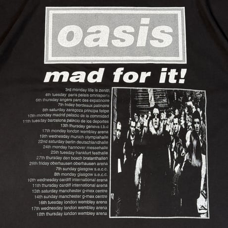 OASIS "BE HERE NOW TOUR" 1997 FADED OUT TAG 1327