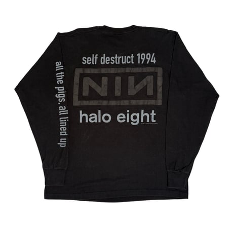 NINE INCH NAILS 1994 the downward spiral self destruct LS  FRUIT OF THE LOOM X-LARGE  1199