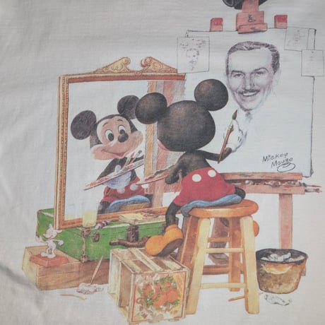 DISNEY "VINTAGE MICKEY MOUSE NORMAN ROCKWELL PARODY" FITS LIKE X-LARGE 705