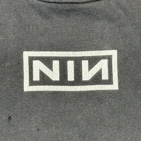 NINE INCH NAILS "BOX LOGO" LS HANES X-LARGE 1814