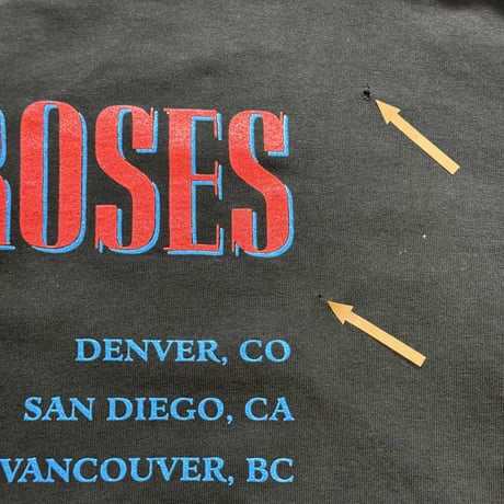 GUNS N' ROSES "USE YOUR ILLUSION TOUR 1991-1992" BROCKUM X-LARGE 1669