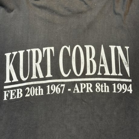 KURT COBAIN "MEMORIAL FEB 20TH 1967-APR 8TH 1994 LS" X-LARGE 1589