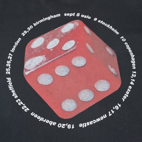 OASIS "1997 BE HERE NOW TOUR DICE" SCREEN STARS X-LARGE 1255
