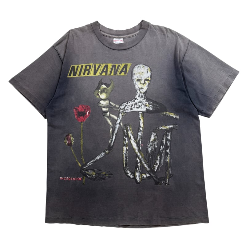 希少　nirvana INCESTICIDE ホワイト　ヴィンテージ　tシャツ NIRVANA 