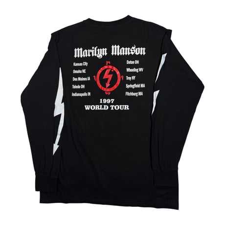 MARILYN MANSON "1997 WORLD TOUR" LS AGAINST FITS LIKE MEDIUM 2053