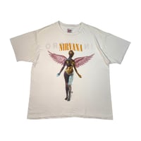 NIRVANA "IN UTERO"  1993 BACK STAGE PASS HANES X-LARGE 1268